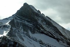 09 The Three Sisters Faith Peak Close Up From Helicopter Just After Takeoff From Canmore To Mount Assiniboine In Winter.jpg